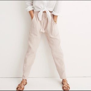 Madewell Caracas Cover Up Textured Pant L